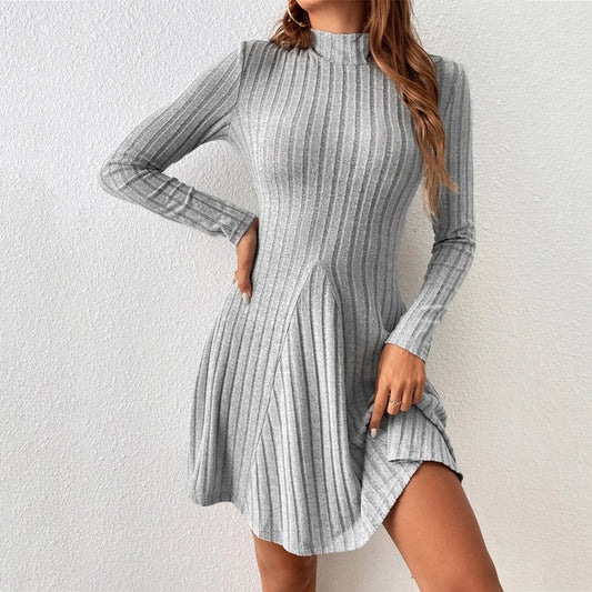 Elegant Ribbed Dress