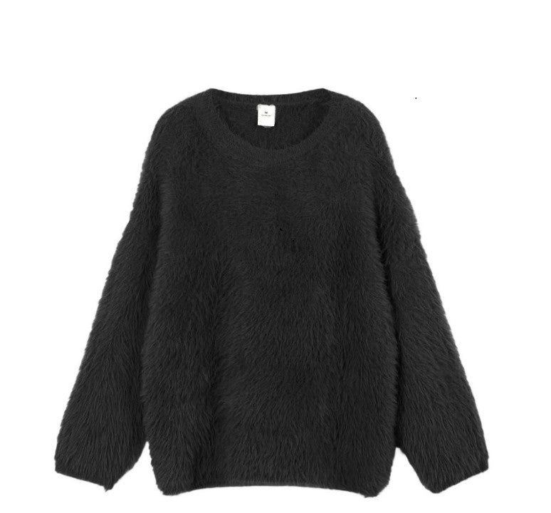 Women's Faux Mink Pullover – Soft & Relaxed Fit