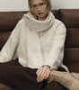 Cozy Wool-Blend Relaxed Knit Sweater & Scarf Set – Autumn/Winter Comfort