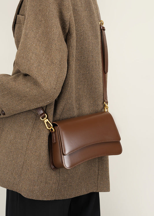 Leather Square Handbag