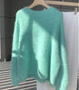 Women’s Winter Plush Cashmere Sweater – Thick, Soft & Relaxed Fit Knit