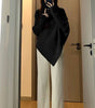 Elegant High-Neck Batwing Sleeve Sweater – Soft, Cozy & Modern