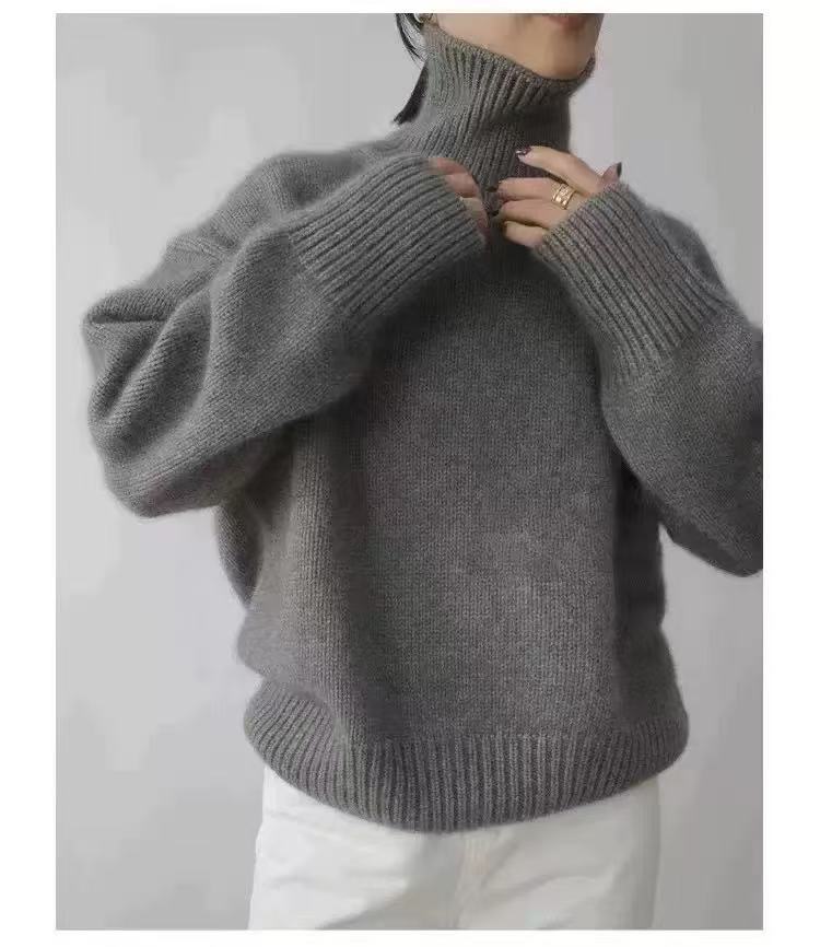 Oversized Ribbed Knit Pullover