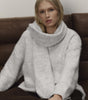 Cozy Wool-Blend Relaxed Knit Sweater & Scarf Set – Autumn/Winter Comfort