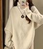 Elegant High-Neck Batwing Sleeve Sweater – Soft, Cozy & Modern