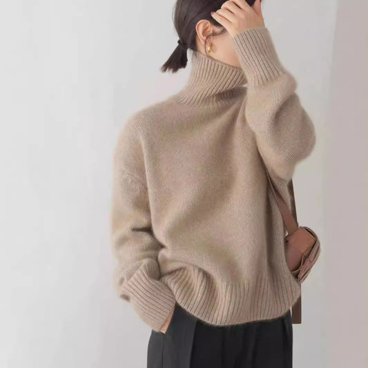 Oversized Ribbed Knit Pullover
